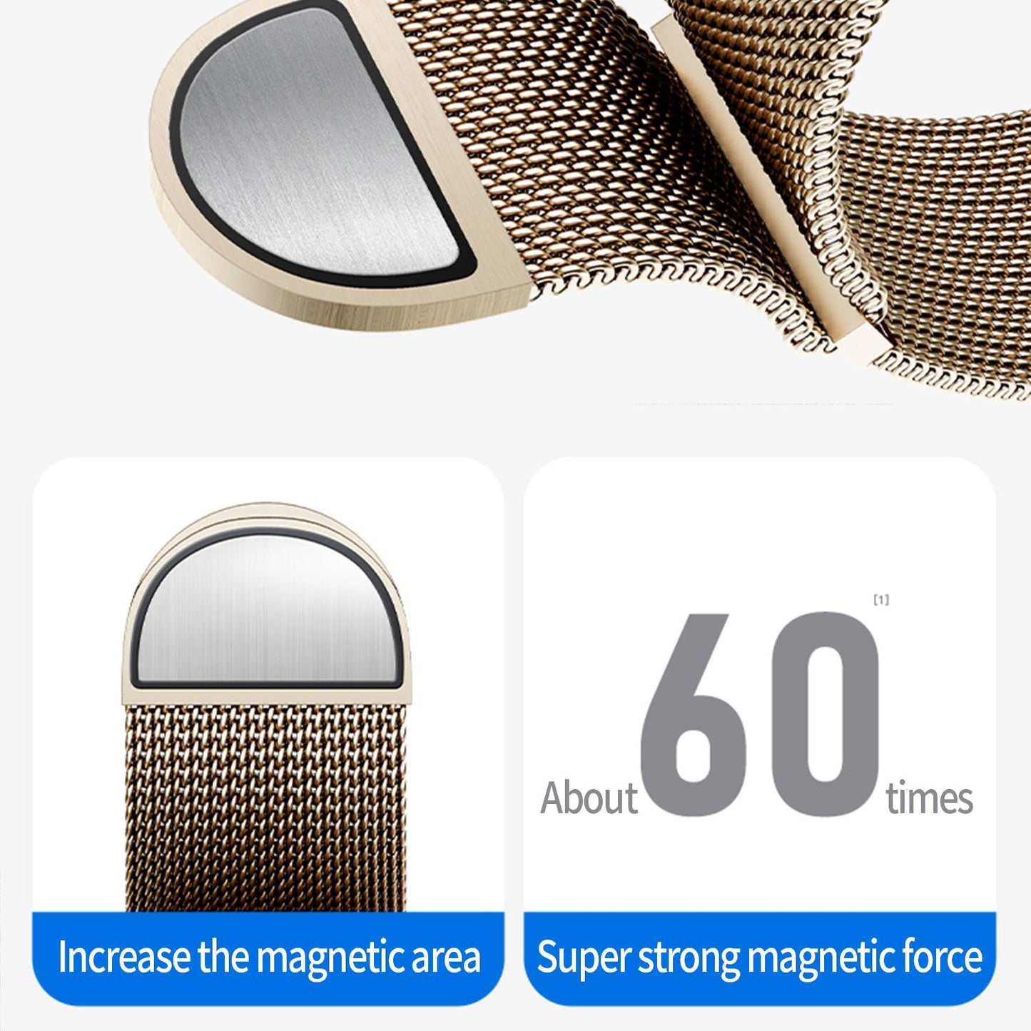 For milanese apple watch band diy gold-black