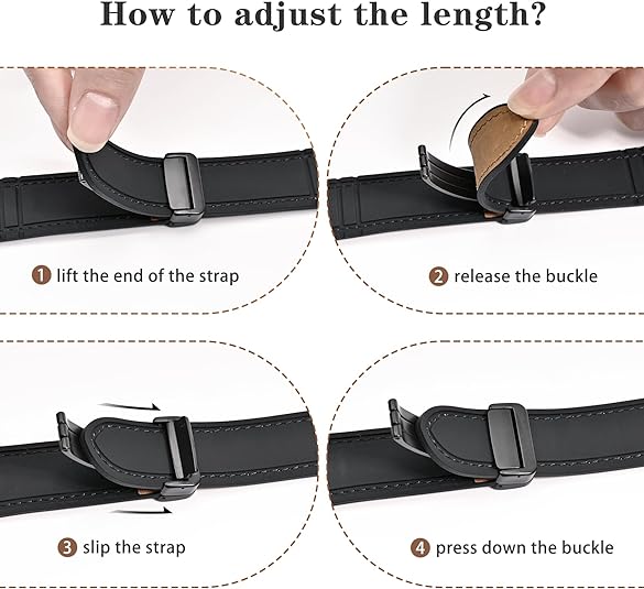 DlY Apple Silicone leather magnetic watch strap
