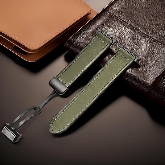 DlY Apple Silicone leather magnetic watch strap