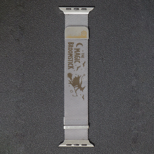 Halloween Carved Milanese Double magnetic suction Apple Watch Band（Silver）| Kalebol®
