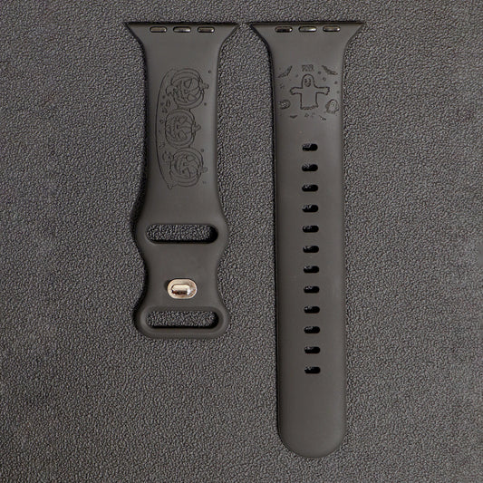 Halloween Engraved Silicone Apple Watch Band| Kalebol®