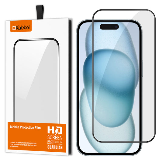 For iPhone 15 Thick Glue High Aluminum Tempered Glass Film | Kalebol®