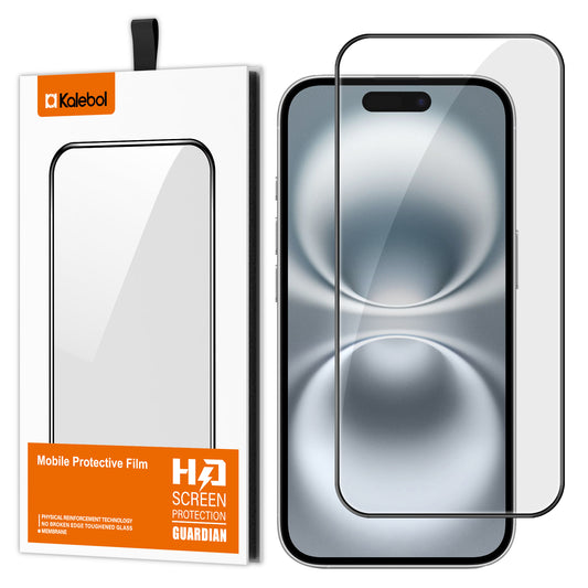 For iPhone 16 Thick Glue High Aluminum Tempered Glass Film | Kalebol®