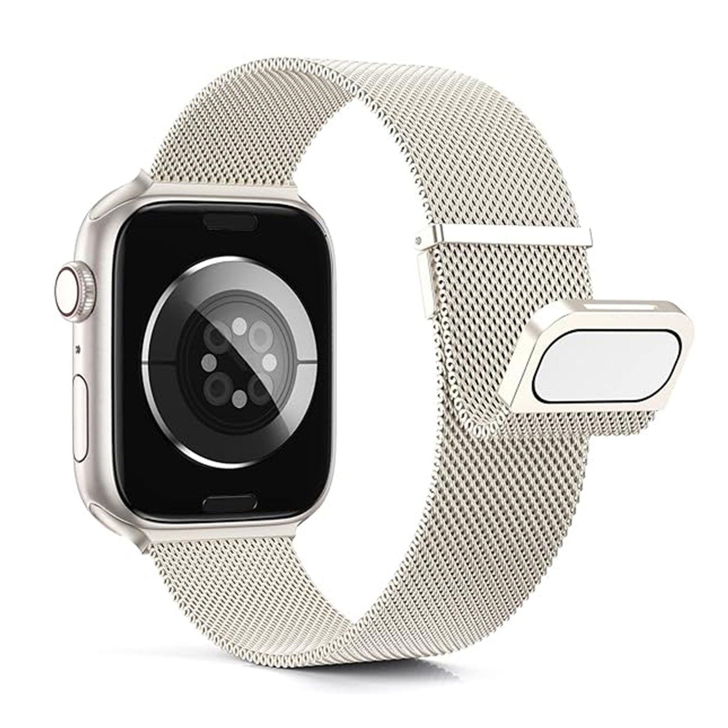 For Apple Watch Double-Junction Milanese Double-Magnetic Stainless Steel Strap
