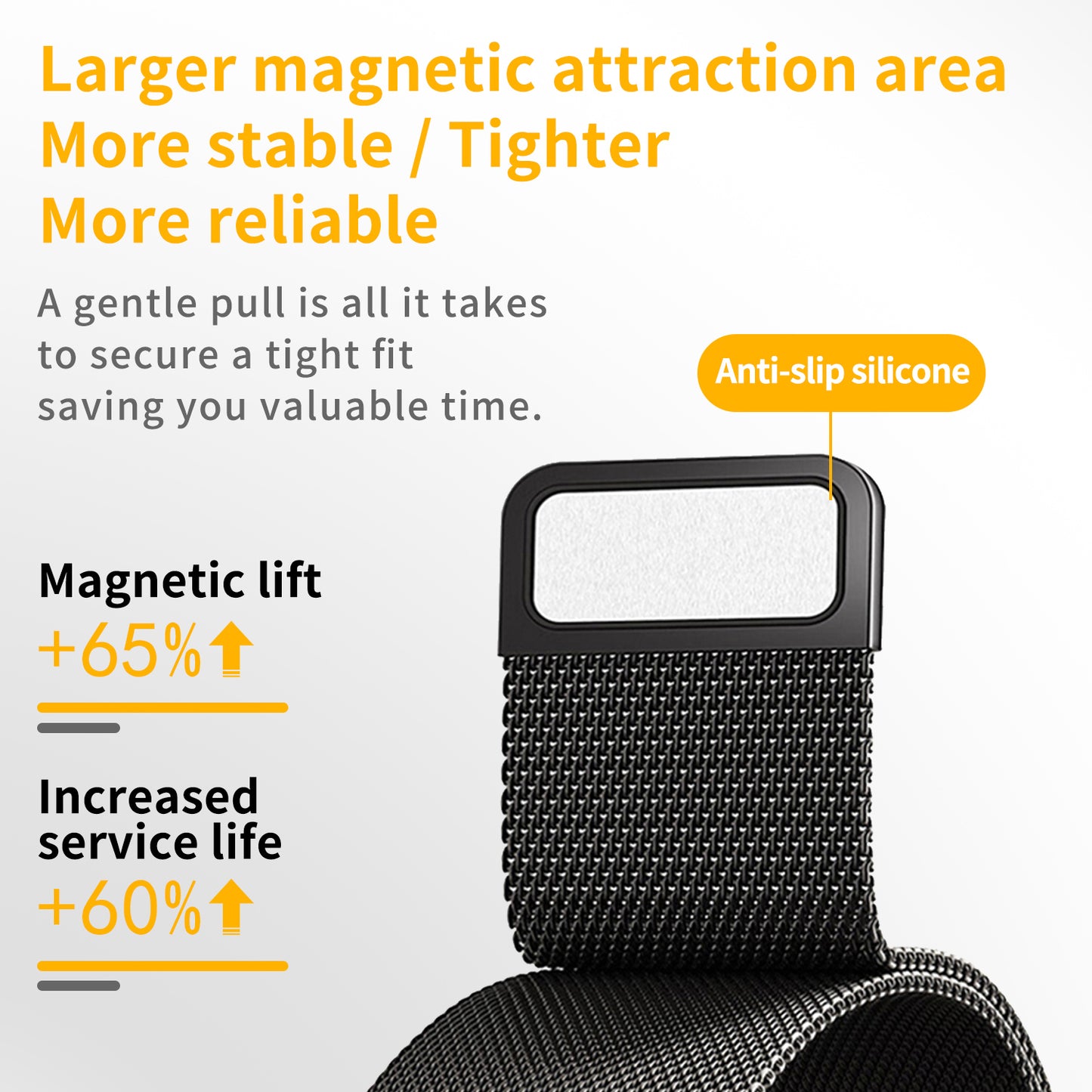 For Samsung Galaxy Watch 8 40mm / 44mm/46mm Milanese Magnetic Strap