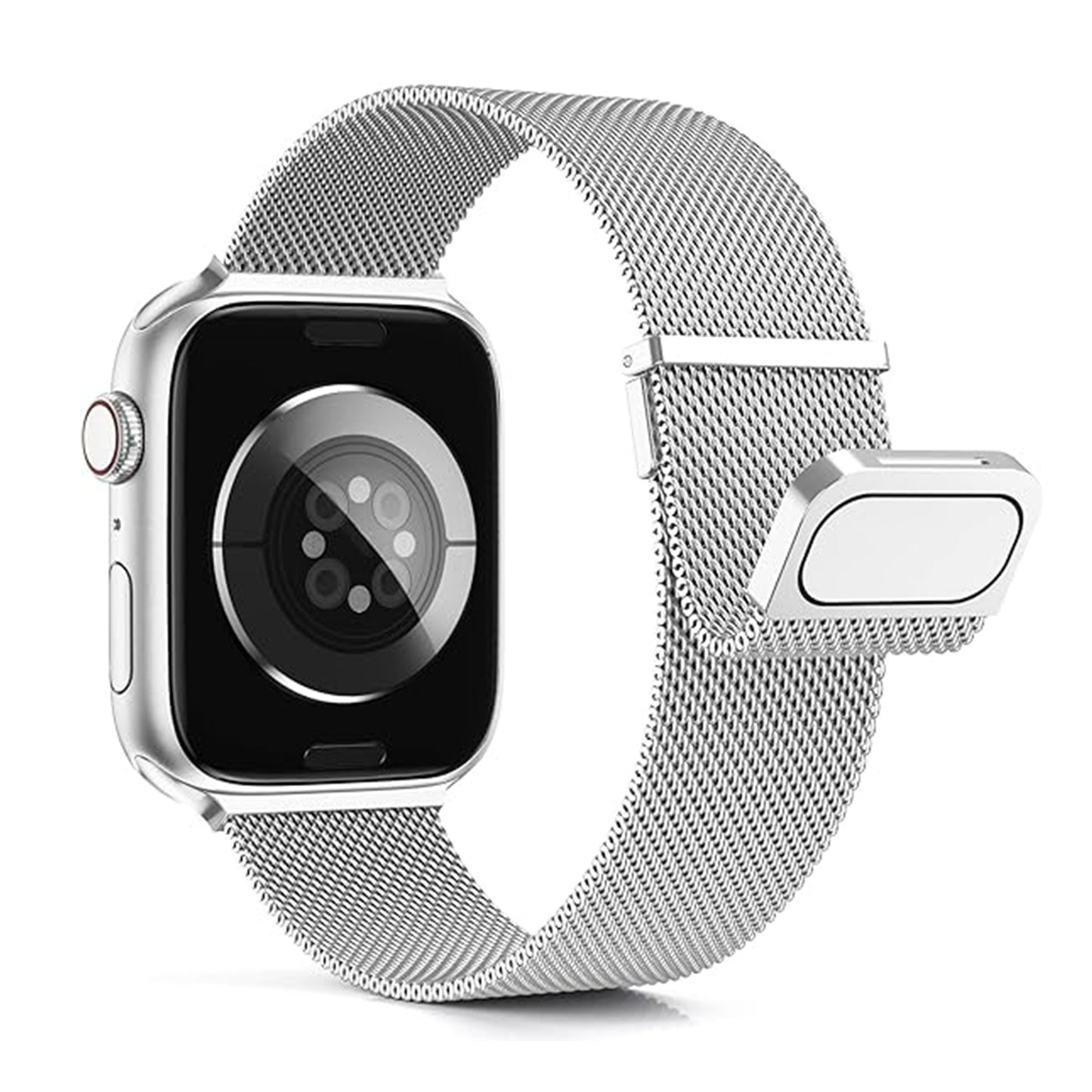 For Apple Watch Double-Junction Milanese Double-Magnetic Stainless Steel Strap