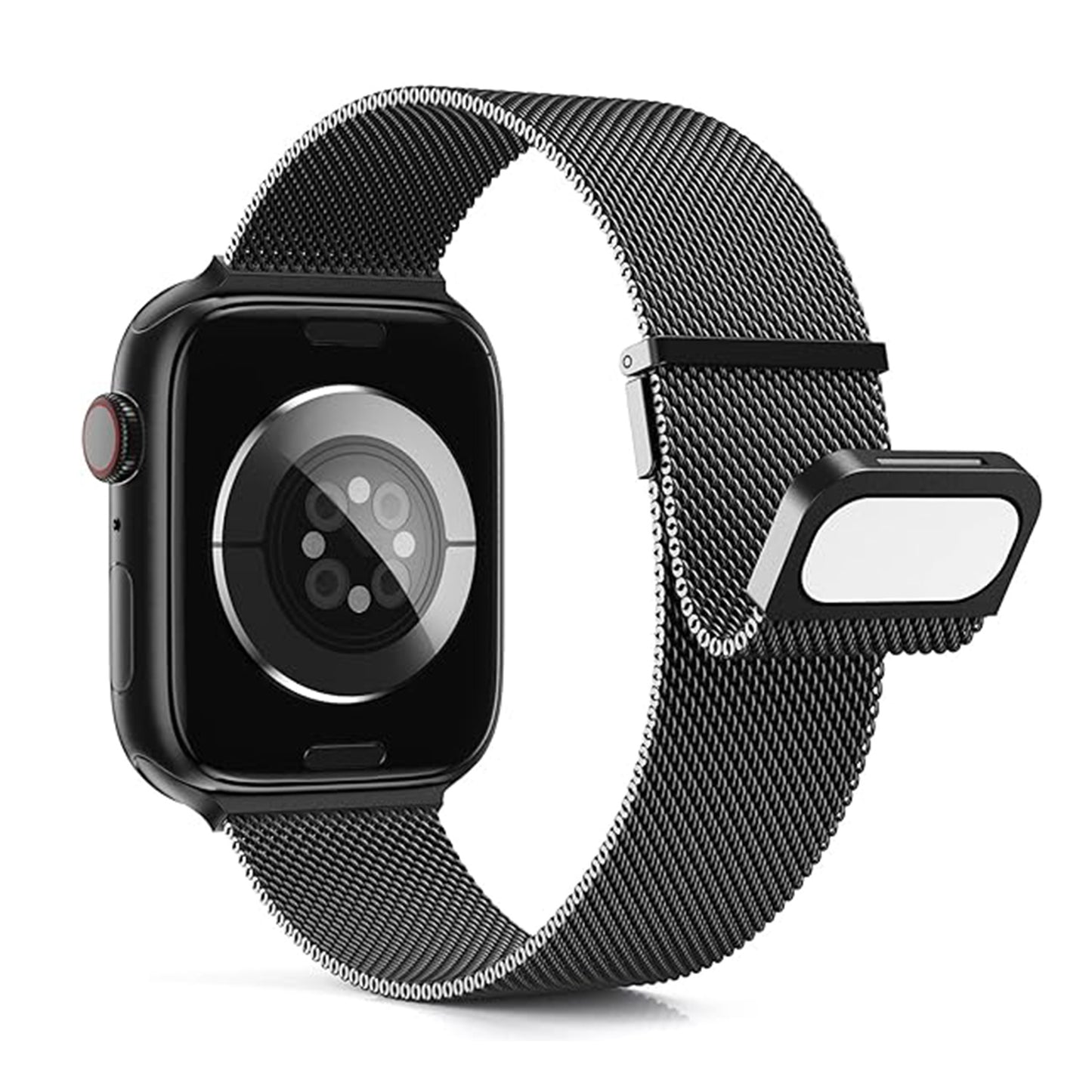 For Apple Watch Double-Junction Milanese Double-Magnetic Stainless Steel Strap