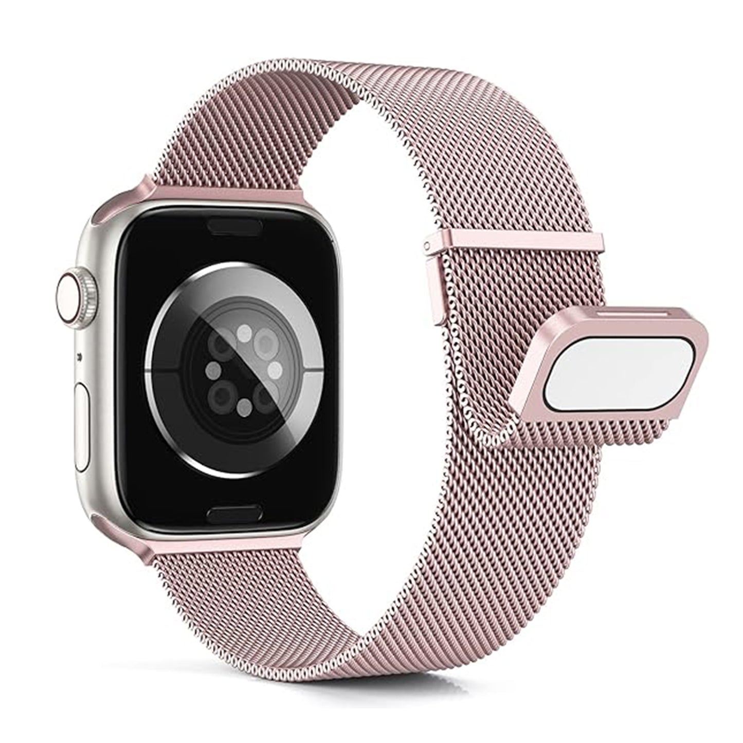 For Apple Watch Double-Junction Milanese Double-Magnetic Stainless Steel Strap