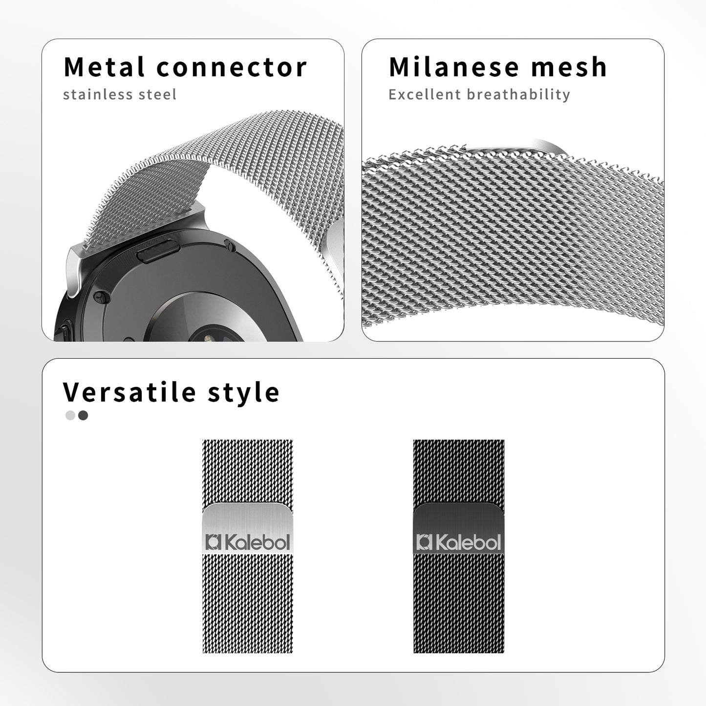 For Samsung Galaxy Watch 8 40mm / 44mm/46mm Milanese Magnetic Strap