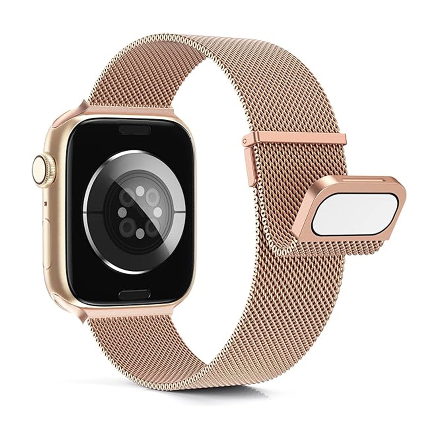 For Apple Watch Double-Junction Milanese Double-Magnetic Stainless Steel Strap
