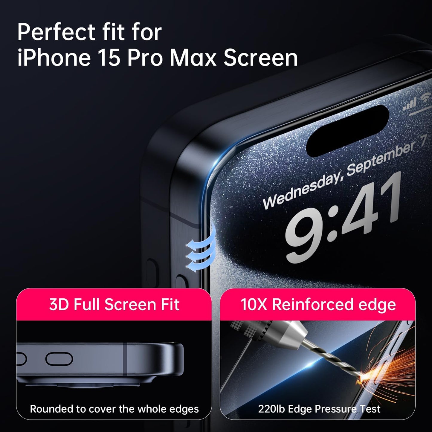 For iPhone Air Thick Glue High Aluminum Tempered Glass Film | Kalebol®